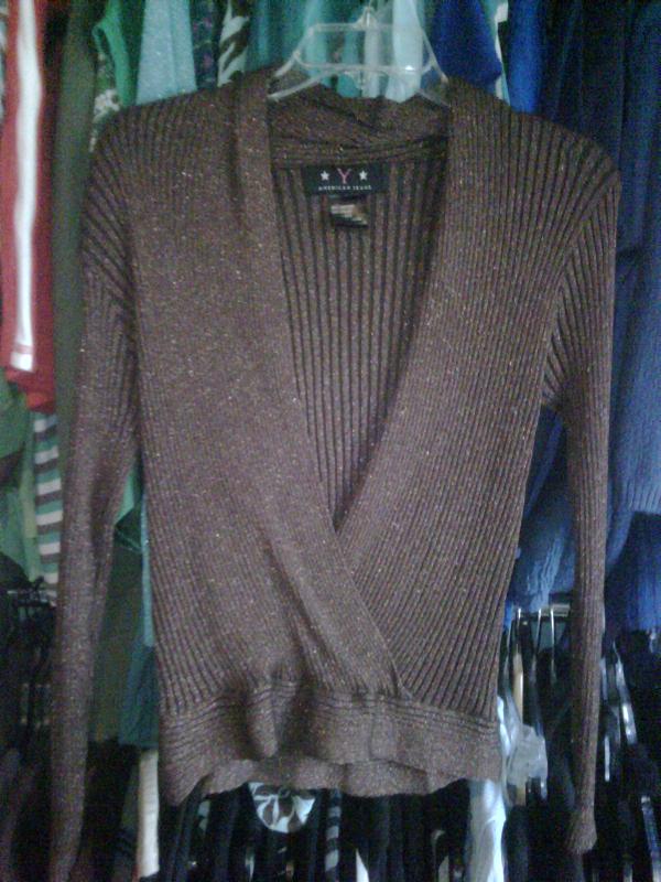 dressy brown sweater - sz M BRAND NEW - $15